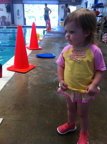 Emily's first swim lesson photo 1