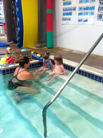 Emily's first swim lesson photo 2