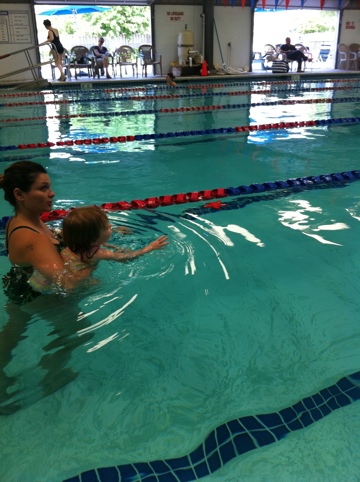 Emily's first swim lesson photo 3