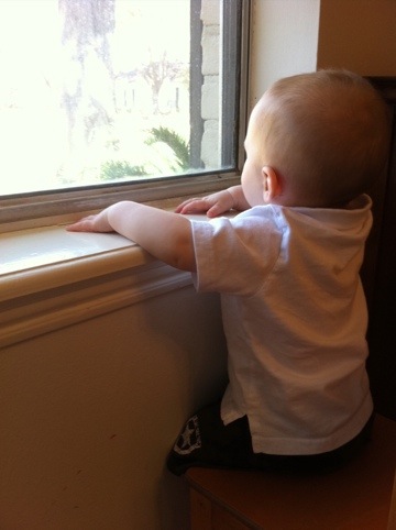 Mark at the window photo 2